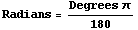 Converting Radians And Degrees.nb