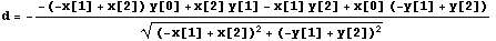 2D Distance Between A Point And A Line.nb