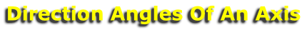 Direction Angles Of An Axis